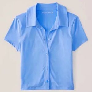 A&F Blue Button Down